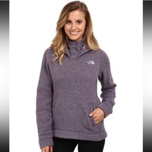 The North Face Crescent Sunset Fleece Pullover Purple Hoodie Sweater Large